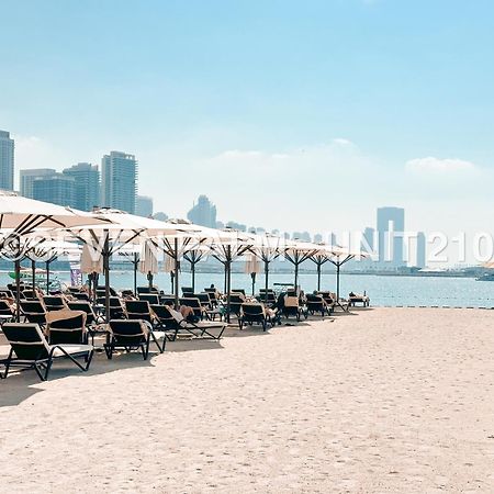 Luxus-Studio Mit Private Beach In Top-Lage, Meerblick & Infinity Pool! Dubai Exterior foto