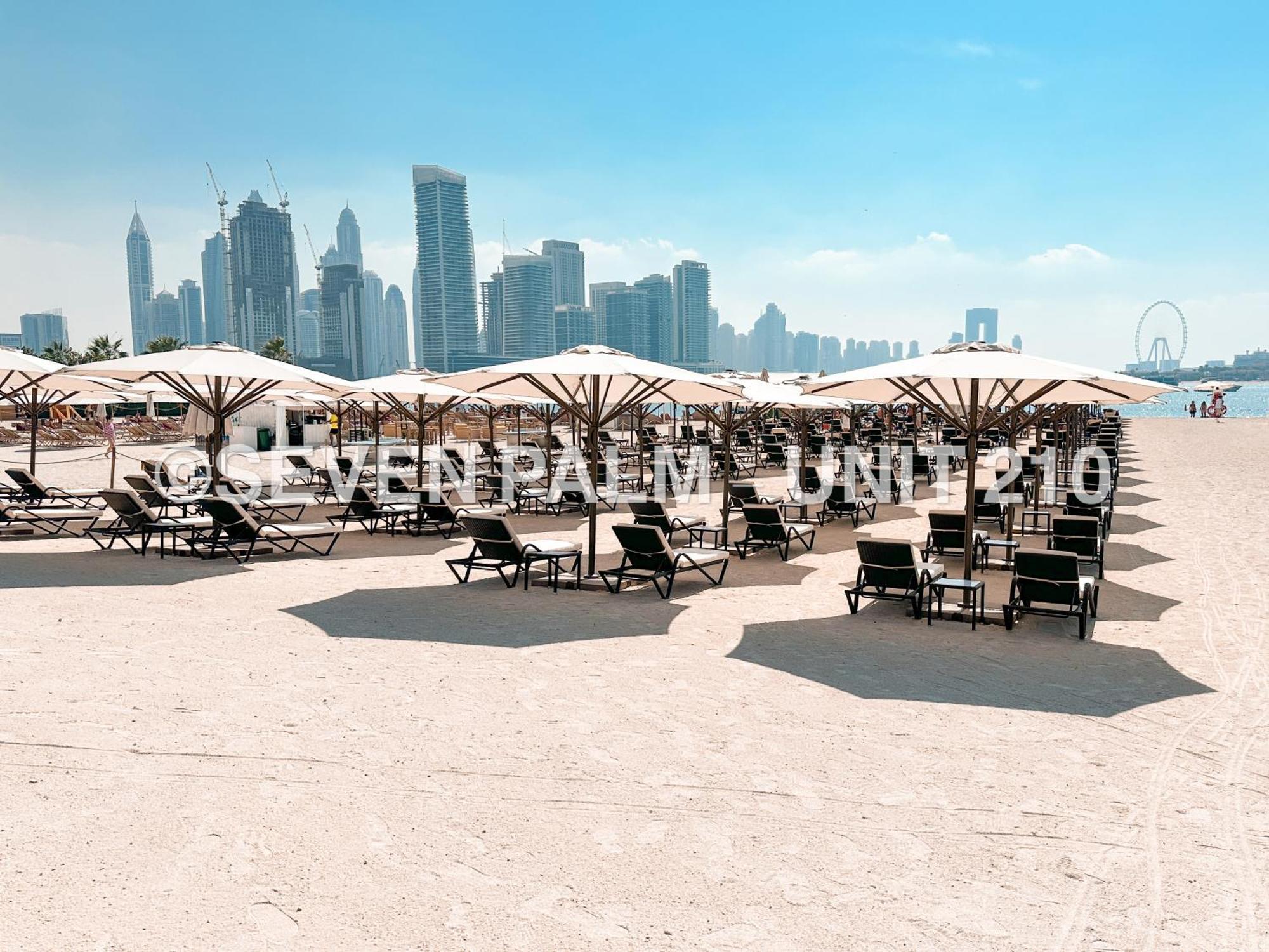 Luxus-Studio Mit Private Beach In Top-Lage, Meerblick & Infinity Pool! Dubai Exterior foto