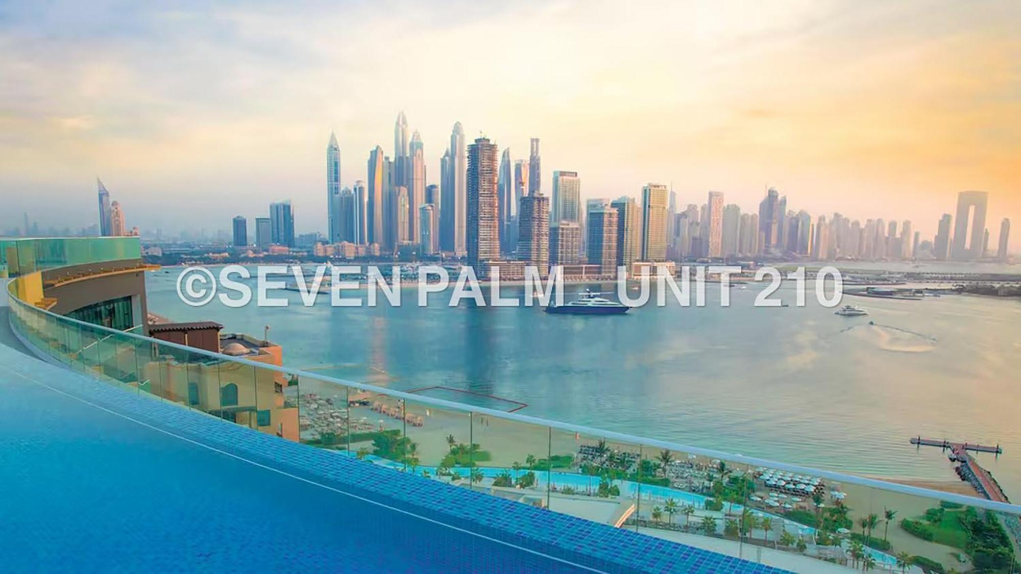 Luxus-Studio Mit Private Beach In Top-Lage, Meerblick & Infinity Pool! Dubai Exterior foto